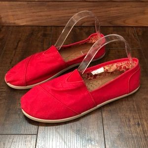 Bahamas Bay Red Canvas Shoes 9